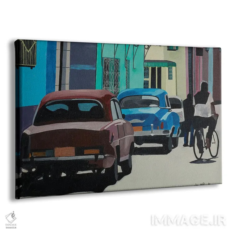 تابلو اتومبیلها در ترینیداد، کوبا اثر آن دو پلنتی - نمای پرسپکتیو محصول