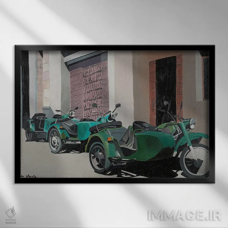 تابلو رژهٔ کناری، کوبا اثر آن دو پلنتی - نمای قابدار مشکی