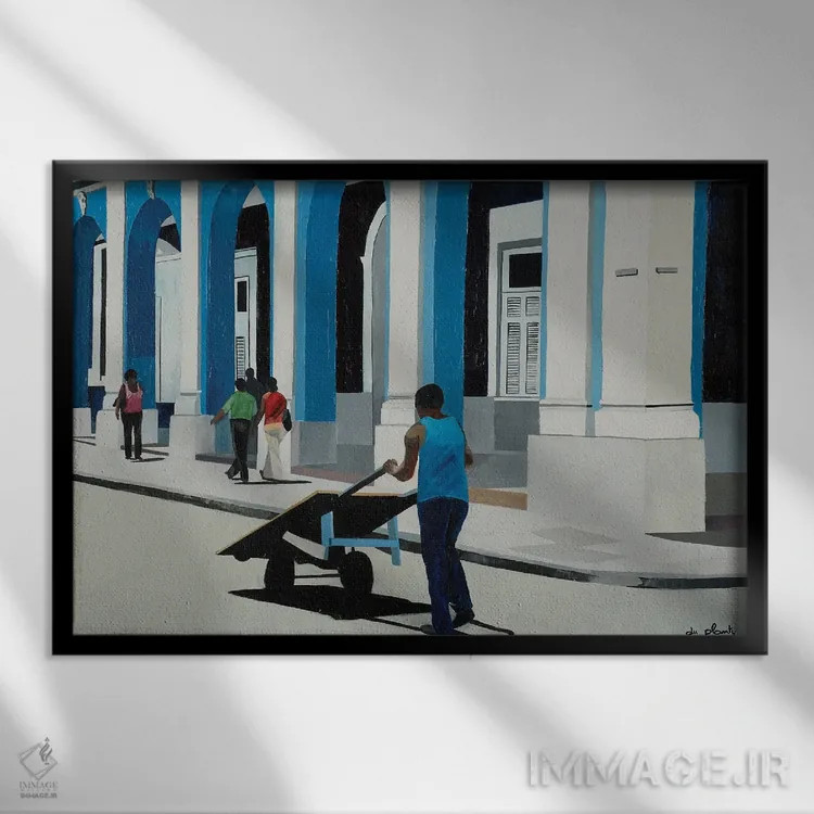 تابلو سیئنفوئگوس، کوبا اثر آن دو پلنتی - نمای قابدار مشکی