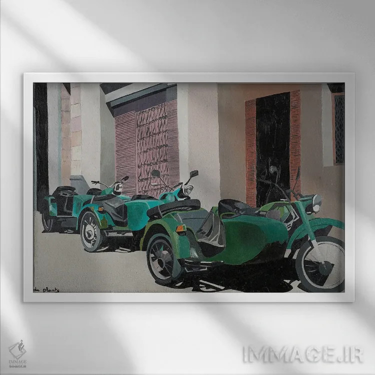 تابلو رژهٔ کناری، کوبا اثر آن دو پلنتی - نمای قابدار سفید