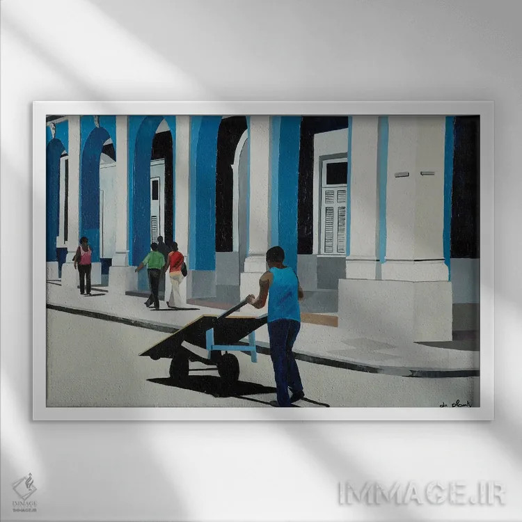 تابلو سیئنفوئگوس، کوبا اثر آن دو پلنتی - نمای قابدار سفید