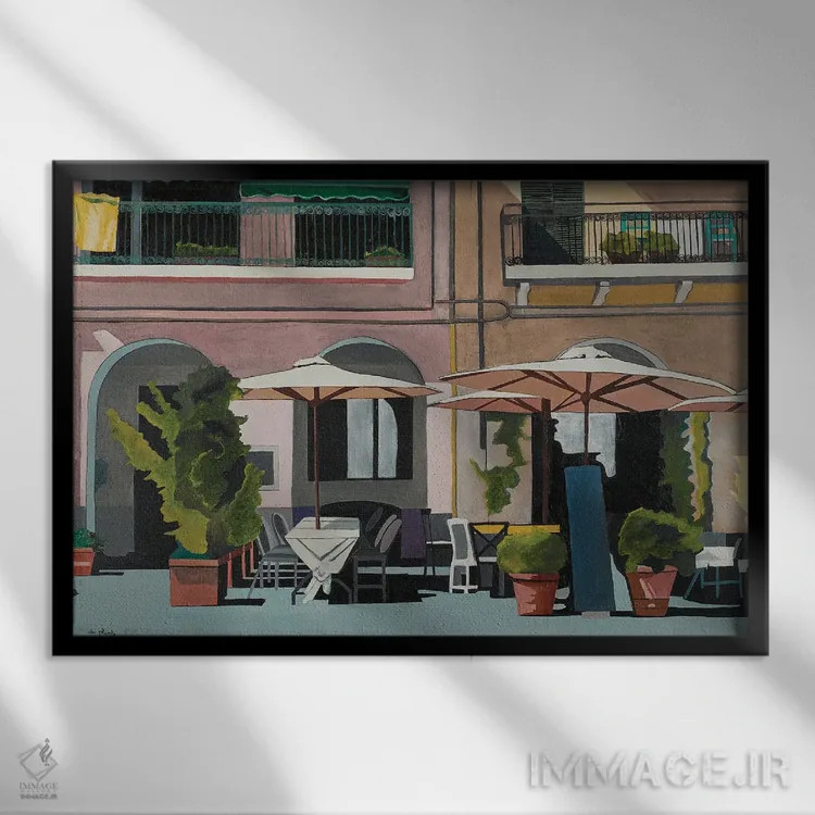 تابلو ایمپریا، ایتالیا اثر آن دو پلنتی - نمای قابدار مشکی