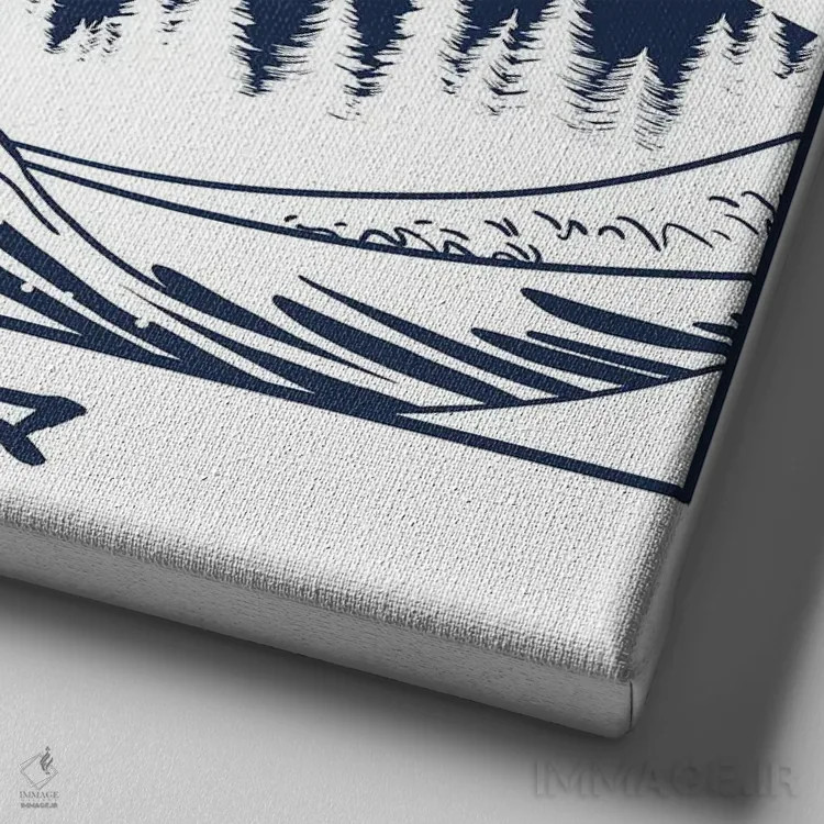 تابلو موج فوجییاما (کوه فوجی در ژاپن) اثر آلبرتو پرز - نمای نزدیک بافت بوم