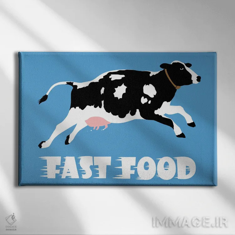 تابلو فستفودها اثر آلبرتو پرز - نمای روبهرو روی دیوار