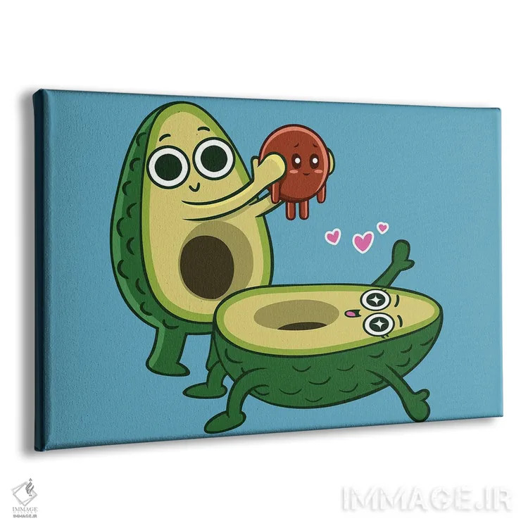 تابلو تحویل آووکادو اثر آلبرتو پرز - نمای پرسپکتیو محصول