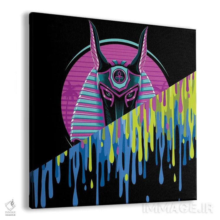 تابلو فرعون مصری مایع دوبل به سبک قدیمی اثر آلبرتو پرز - نمای پرسپکتیو محصول