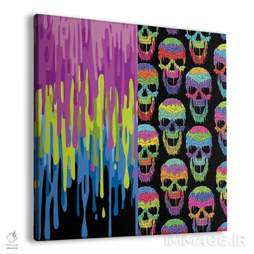 تابلو جمجمههای مایع اثر آلبرتو پرز - نمای پرسپکتیو محصول