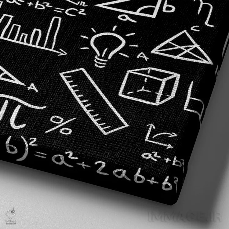 تابلو درختان گیلاس ریاضی (طرح مفهومی) اثر آلبرتو پرز - نمای نزدیک بافت بوم