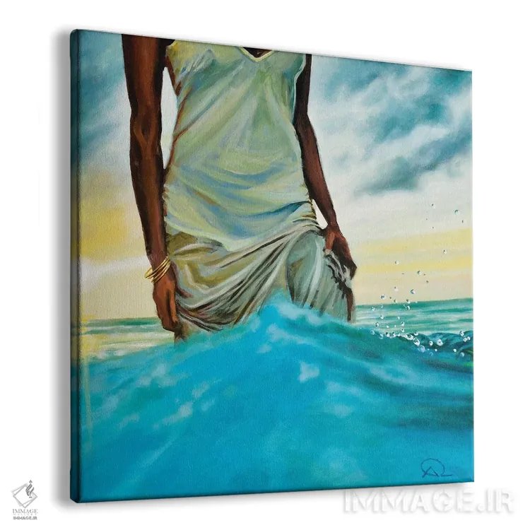 تابلو راه یک زن اثر آنتوان رنو - نمای پرسپکتیو محصول