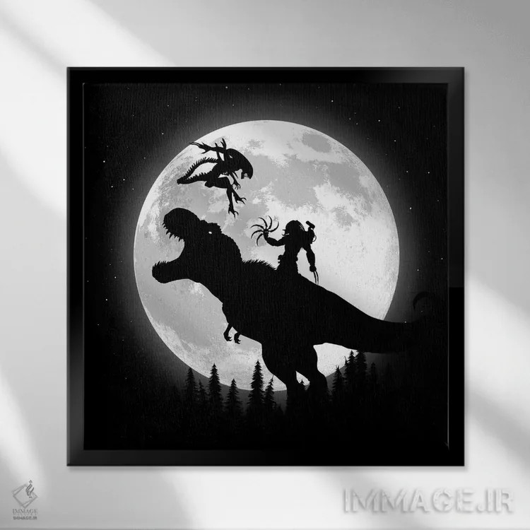 تابلو دوئل نهایی اثر آلبرتو پرز - نمای قابدار مشکی