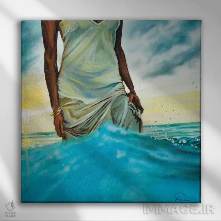 تابلو راه یک زن اثر آنتوان رنو - نمای روبهرو روی دیوار