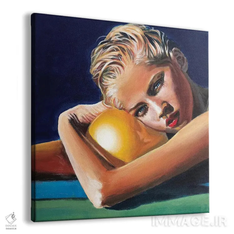 تابلو کنار استخر II اثر آنتوان رنو - نمای پرسپکتیو محصول