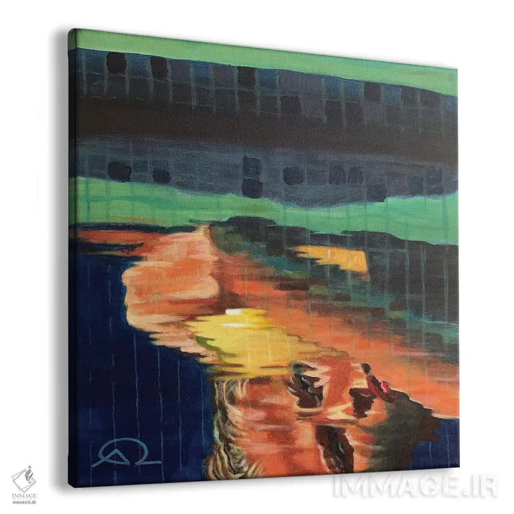 تابلو کنار استخر I اثر آنتوان رنو - نمای پرسپکتیو محصول