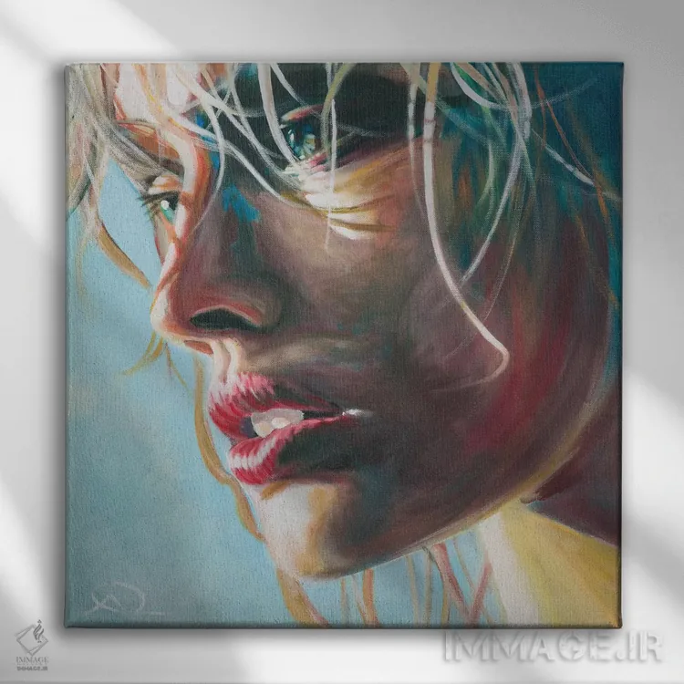 تابلو نمک بر لبانت اثر آنتوان رنو - نمای روبهرو روی دیوار