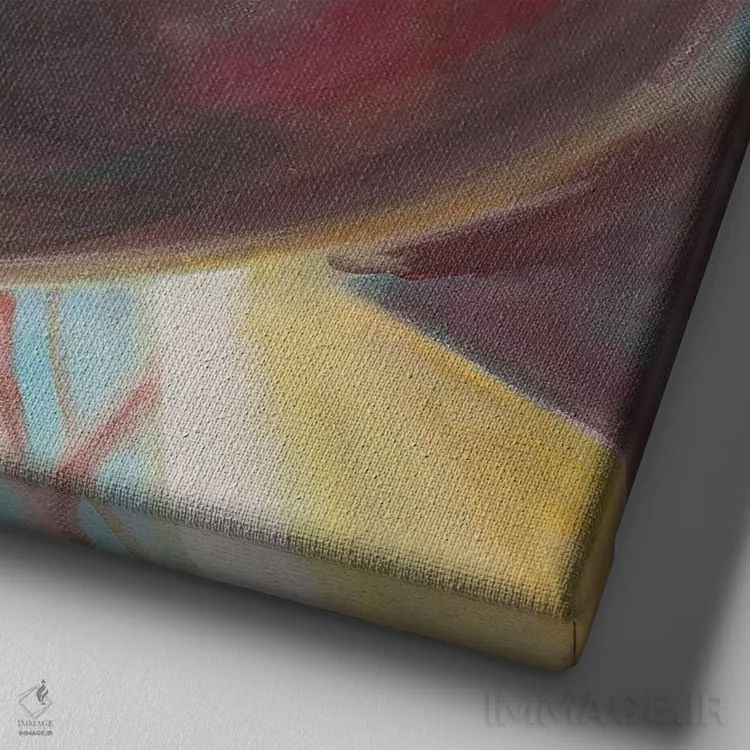 تابلو نمک بر لبانت اثر آنتوان رنو - نمای نزدیک بافت بوم