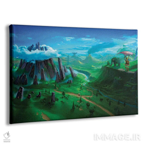 تابلو نفسی از وحش (الهام گرفته از بازی ویدیویی) اثر آرس فانتازیو (نام هنری ـ هنرمند فانتزی) - نمای پرسپکتیو محصول