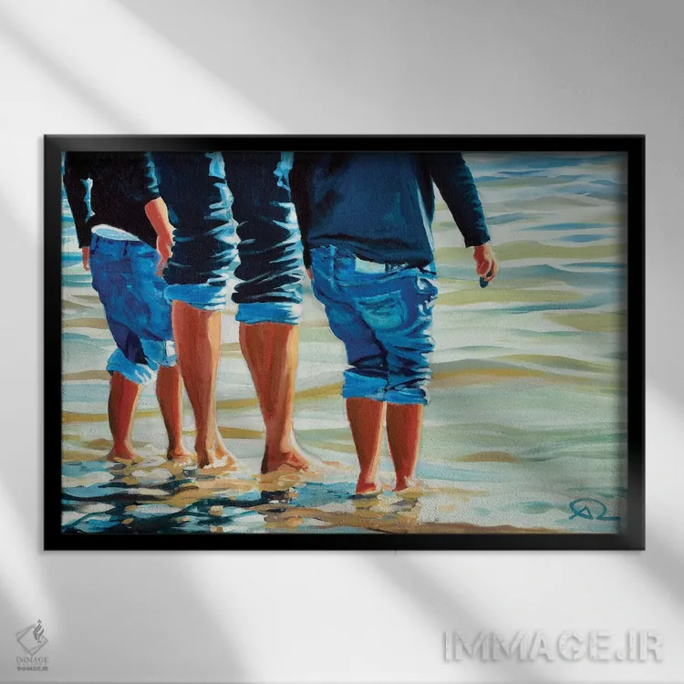 تابلو کمانه اثر آنتوان رنو - نمای قابدار مشکی