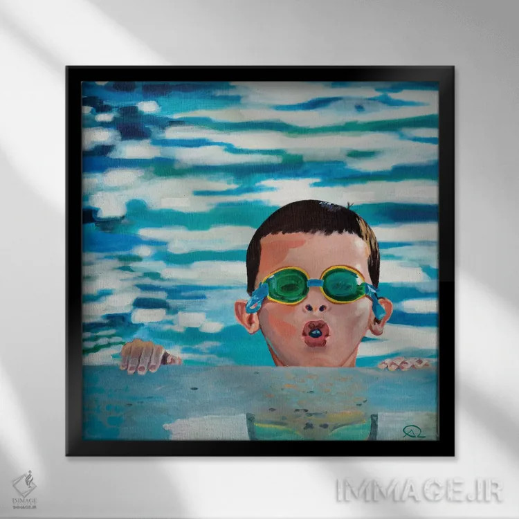 تابلو هوایی اثر آنتوان رنو - نمای قابدار مشکی