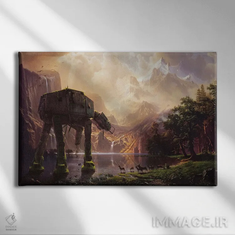 تابلو ایتی-ایتی میان سیرا نوادا اثر آرس فانتازیو (نام هنری ـ هنرمند فانتزی) - نمای روبهرو روی دیوار