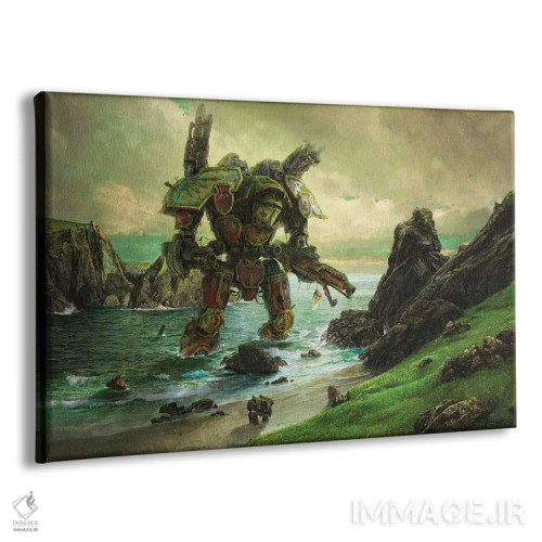 تابلو وارلرد تایتان زمینگیر اثر آرس فانتازیو (نام هنری ـ هنرمند فانتزی) - نمای پرسپکتیو محصول