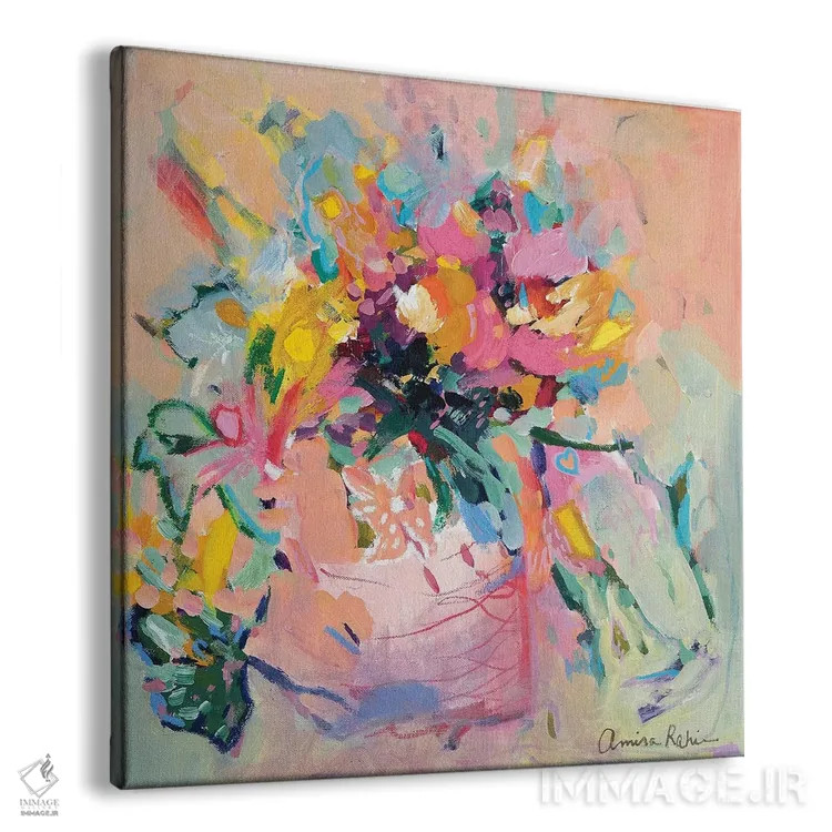 تابلو گلدان را شکستم اثر امیره رحیم - نمای پرسپکتیو محصول