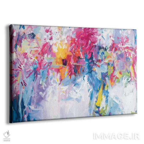 تابلو گلهای اسطوخودوس در دستم اثر امیره رحیم - نمای پرسپکتیو محصول