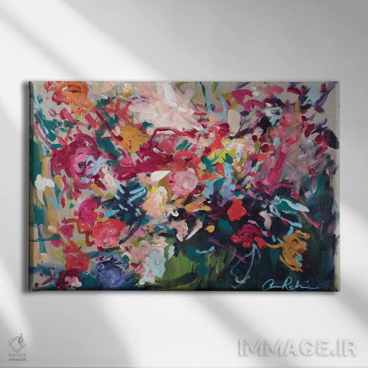 تابلو برنامهریز مراسم عروسی اثر امیره رحیم - نمای روبهرو روی دیوار