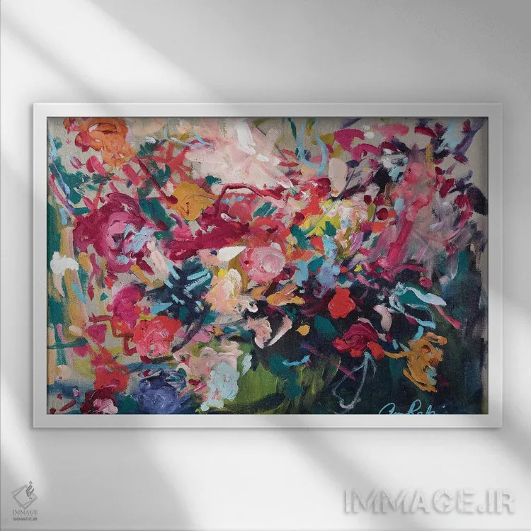 تابلو برنامهریز مراسم عروسی اثر امیره رحیم - نمای قابدار سفید