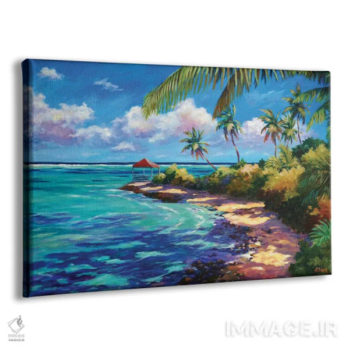 تابلو کلبه نزدیک لبه پرتگاه اثر جان کلارک - نمای پرسپکتیو محصول