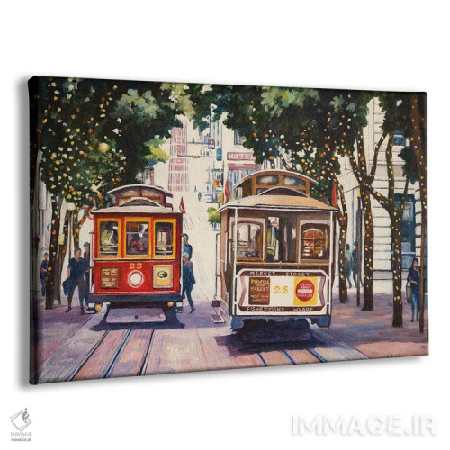 تابلو تلهکابینها اثر جان کلارک - نمای پرسپکتیو محصول