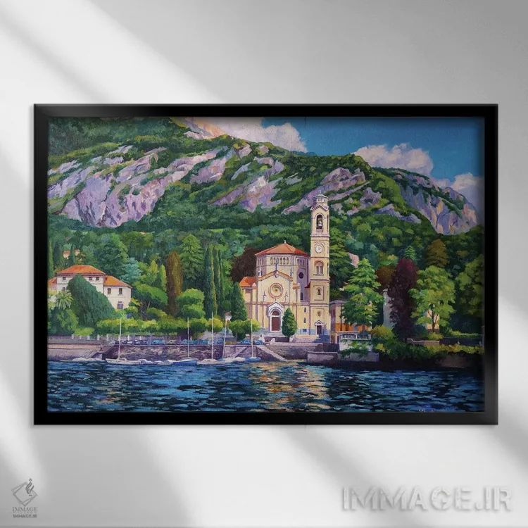 تابلو ترمتزو (مکان ایتالیا) اثر جان کلارک - نمای قابدار مشکی