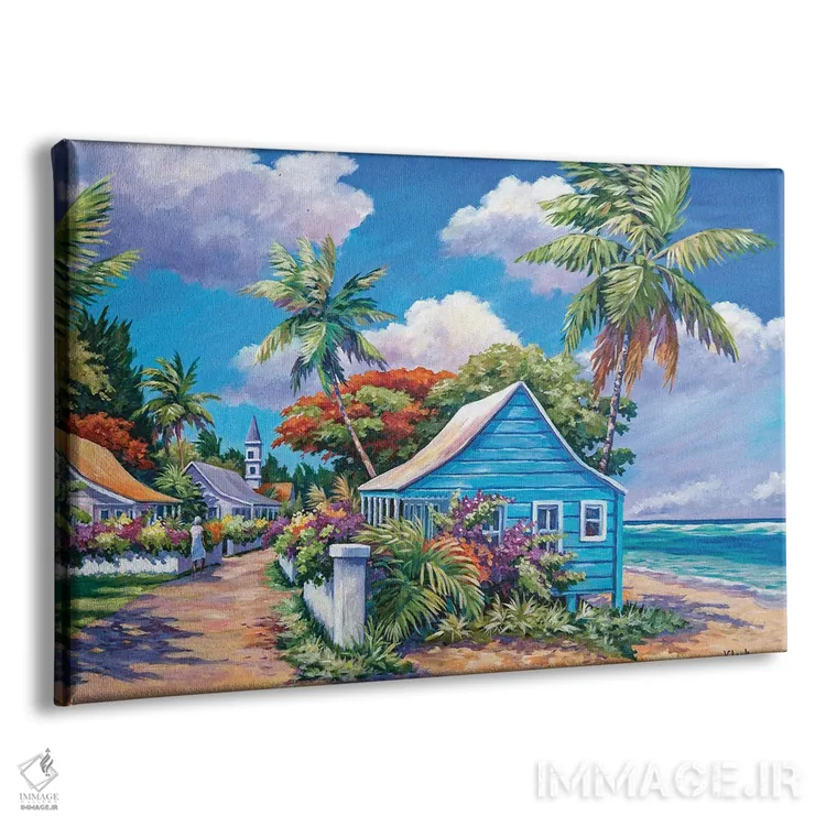 تابلو جادهای کمتر پیمودهشده اثر جان کلارک - نمای پرسپکتیو محصول