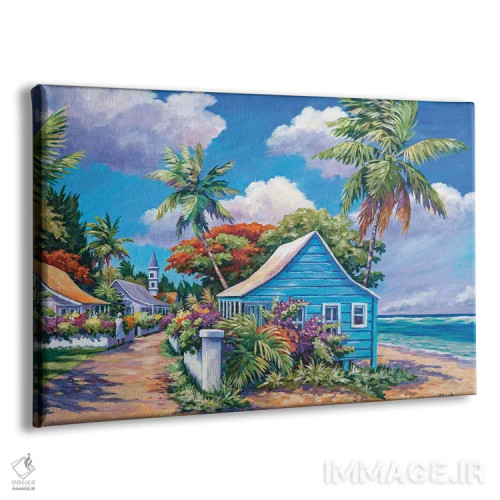 تابلو جادهای کمتر پیمودهشده اثر جان کلارک - نمای پرسپکتیو محصول