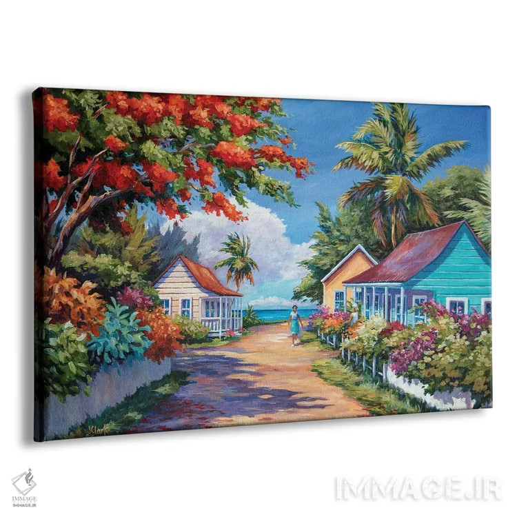 تابلو خیابان جنوبی کلیسا اثر جان کلارک - نمای پرسپکتیو محصول