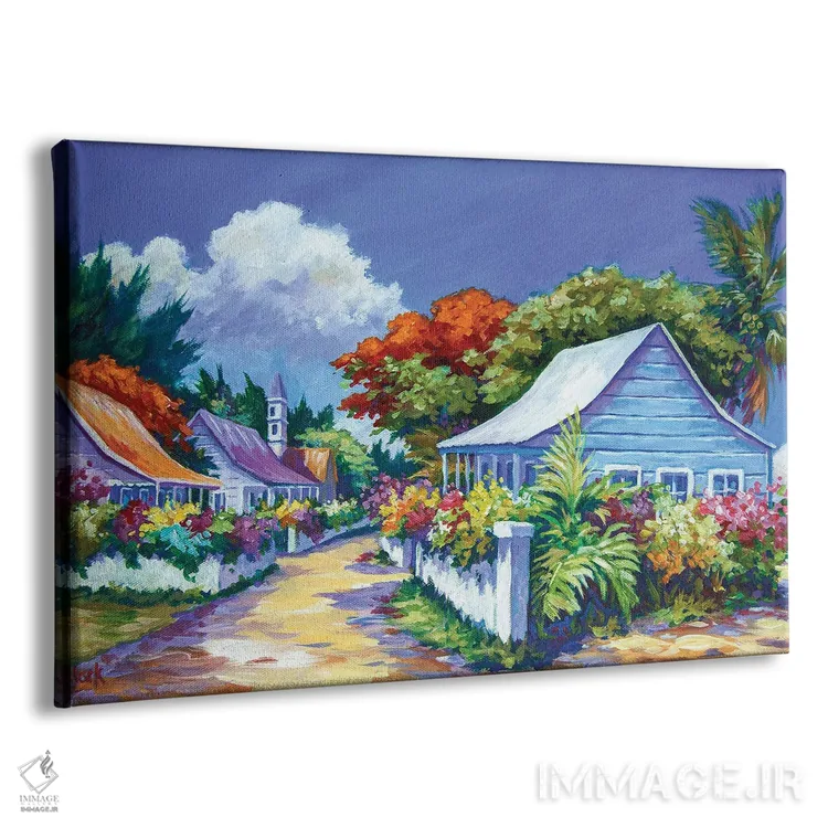 تابلو کلبههای بودن تاون اثر جان کلارک - نمای پرسپکتیو محصول