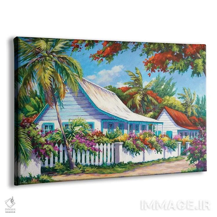 تابلو رنگهای تابستان اثر جان کلارک - نمای پرسپکتیو محصول