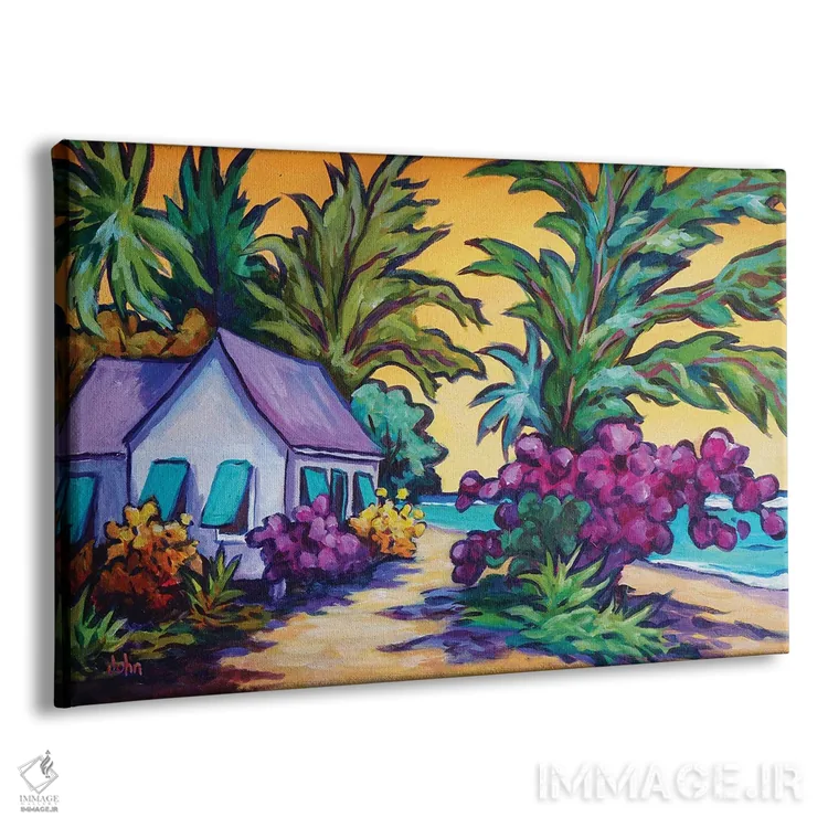 تابلو جادهٔ ساحلی به خانه اثر جان کلارک - نمای پرسپکتیو محصول