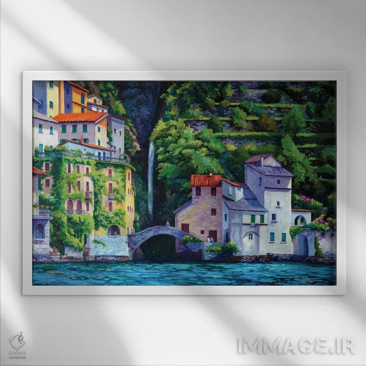 تابلو نسو (ایتالیا) اثر جان کلارک - نمای قابدار سفید