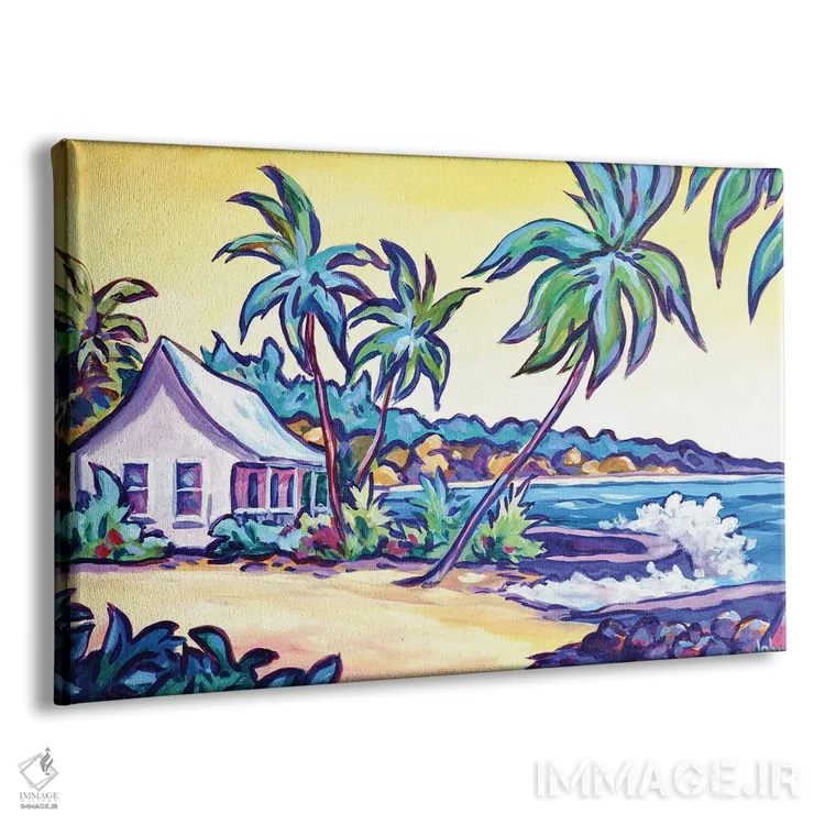 تابلو درخشش عصر در پراسپکت ریف اثر جان کلارک - نمای پرسپکتیو محصول