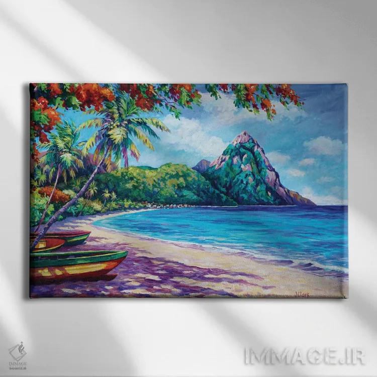 تابلو خلیج سوفریر اثر جان کلارک - نمای روبهرو روی دیوار