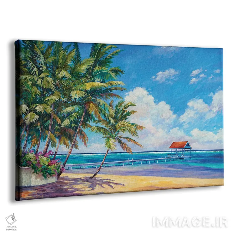 تابلو کلبه قرمز در ساث ساند اثر جان کلارک - نمای پرسپکتیو محصول