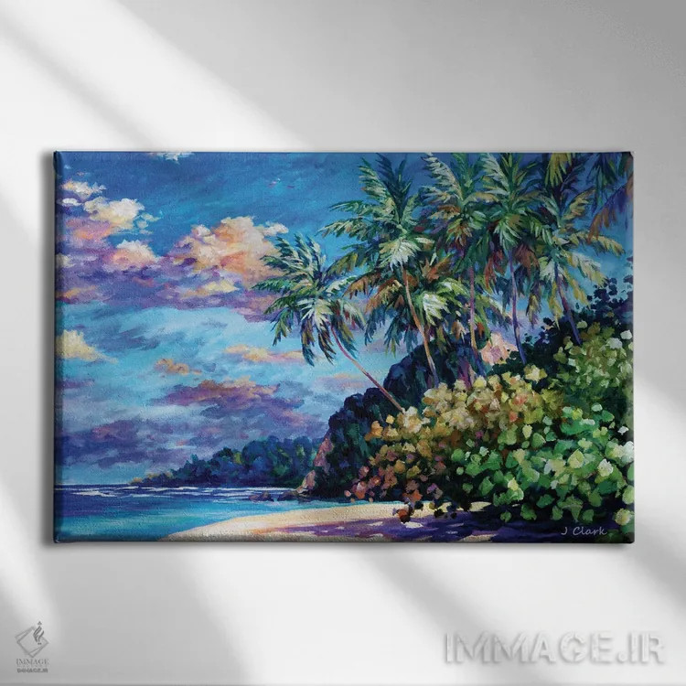 تابلو ساحل اورتوار اثر جان کلارک - نمای روبهرو روی دیوار