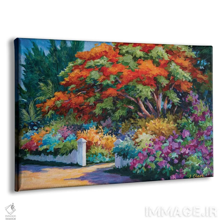 تابلو دروازه باغ اثر جان کلارک - نمای پرسپکتیو محصول
