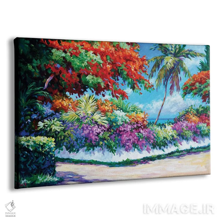 تابلو دیوار رنگی اثر جان کلارک - نمای پرسپکتیو محصول