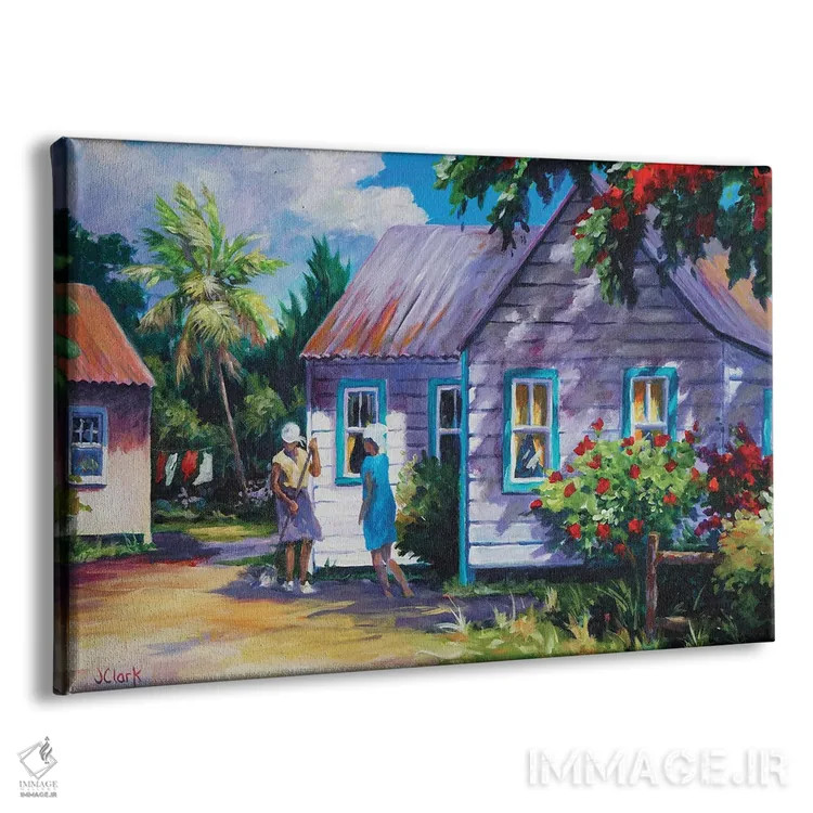 تابلو مرتب کردن حیاط اثر جان کلارک - نمای پرسپکتیو محصول