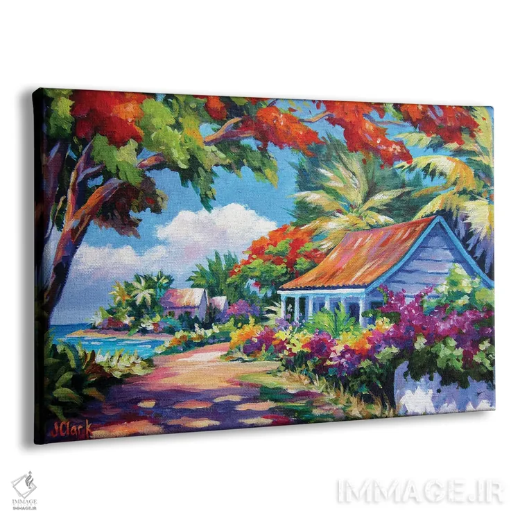 تابلو نور خورشید و سایهها اثر جان کلارک - نمای پرسپکتیو محصول