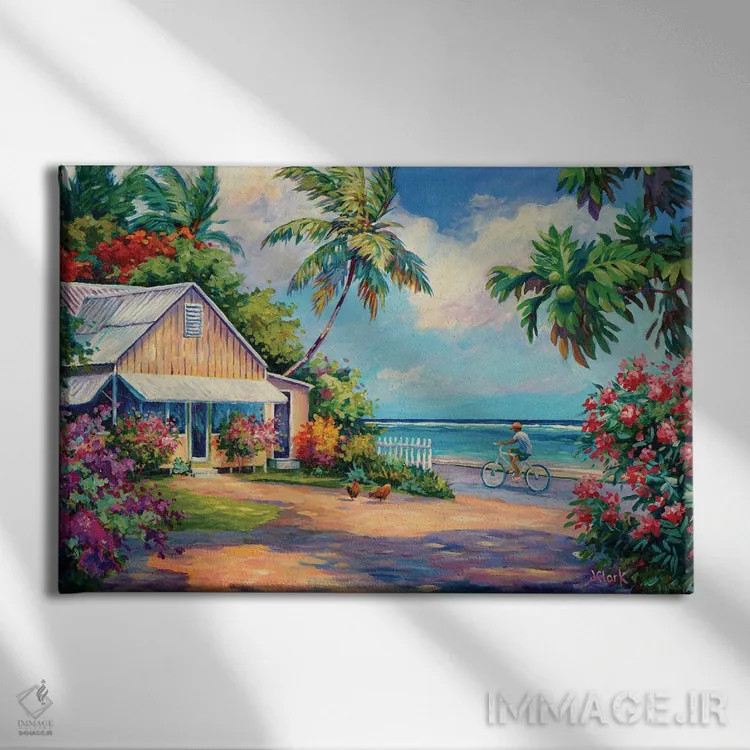 تابلو روز شلوغ در شمال اثر جان کلارک - نمای روبهرو روی دیوار