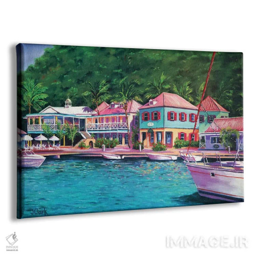 تابلو اسکله سوپرز هول اثر جان کلارک - نمای پرسپکتیو محصول