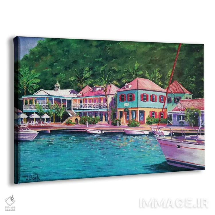 تابلو اسکله سوپرز هول اثر جان کلارک - نمای پرسپکتیو محصول