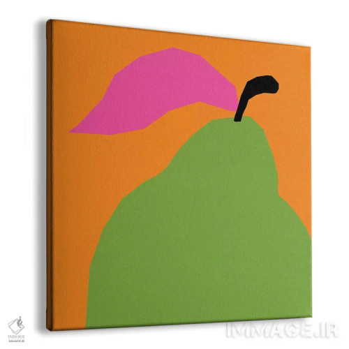 تابلو گلابی سبز اثر آرت میرانو - نمای پرسپکتیو محصول